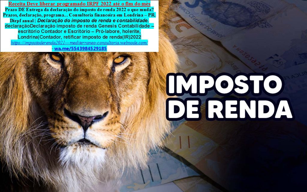 IMPOSTO DE RENDA 2022 - 03