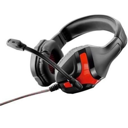 Headset Gamer Warrior Harve P2 Stereo Preto e Vermelho PH101_terabytesinformatica