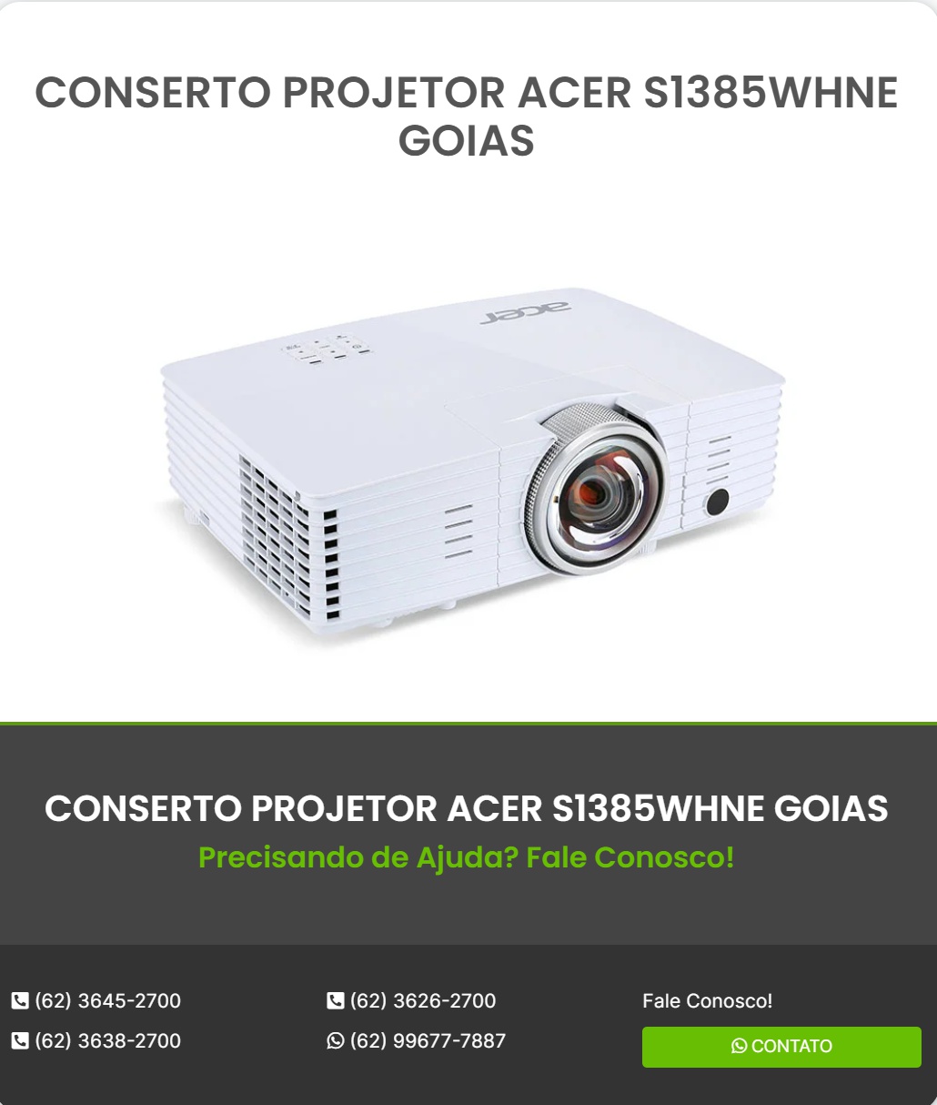 AUTORIZADA-PROJETOR-ACER-GOIANIA-GOIAS